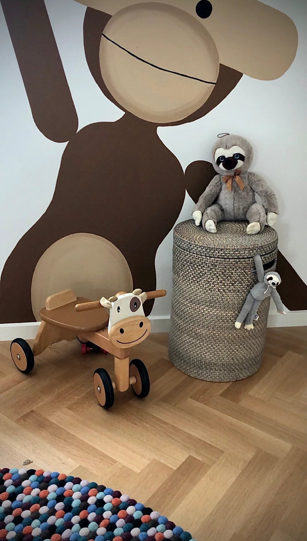 Bambuskurv - B001 - Grå - novamøbler