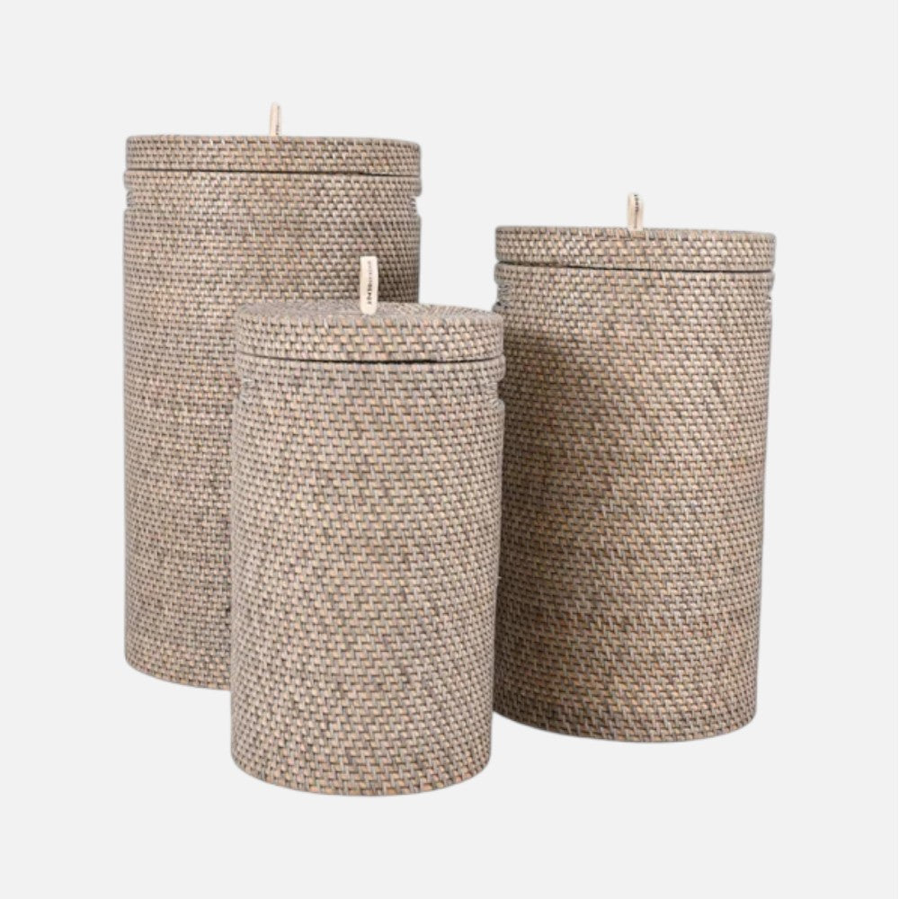 Bambuskurv - B001 - Grå - novamøbler