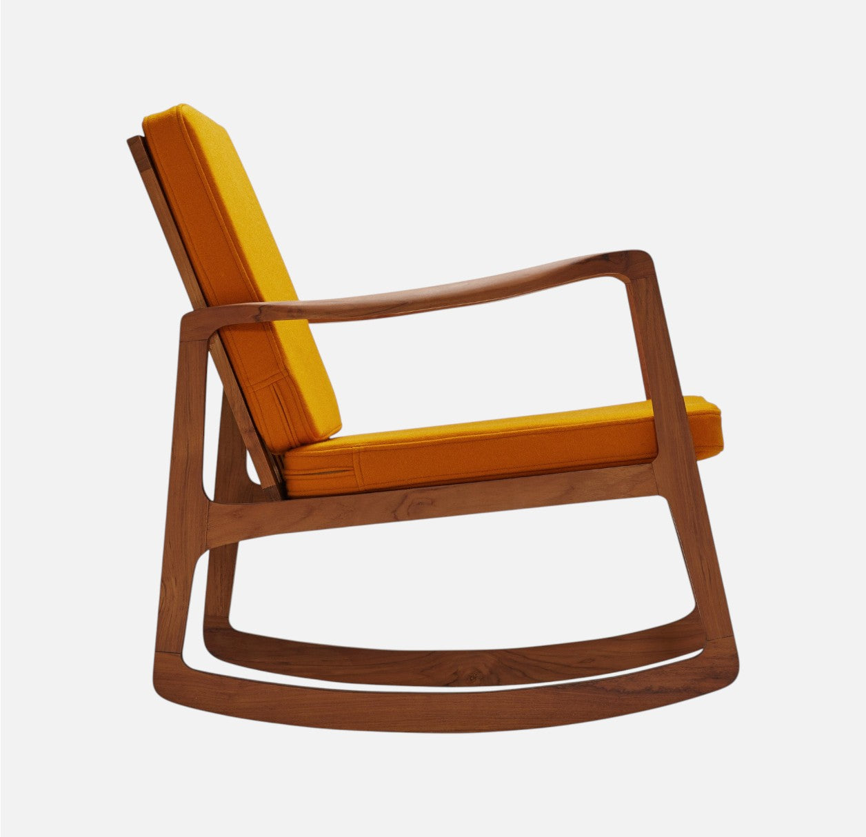 Gyngestol - Teaktræ/Uldstof - P005 - By Sol - novamøbler