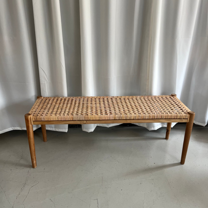 Udstillingsmodel - Bænk - Teaktræ/Fransk flet - P019 - By Sol