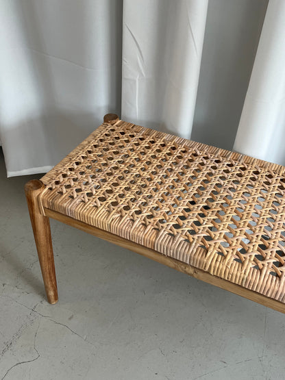 Udstillingsmodel - Bænk - Teaktræ/Fransk flet - P019 - By Sol