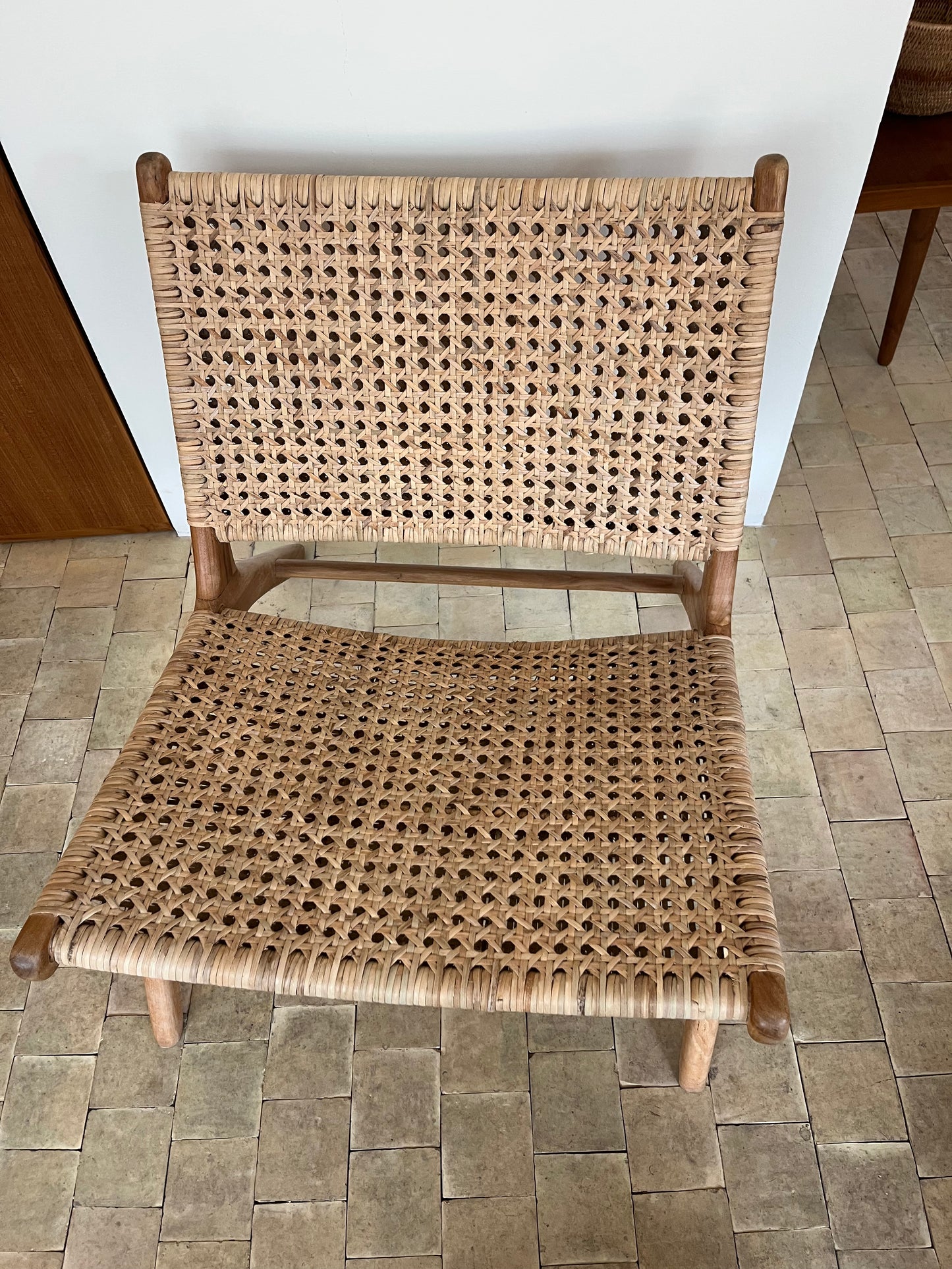 Udstillingsmodel - Lænestol - Teaktræ/Rattan - P009 - By Sol - novamøbler