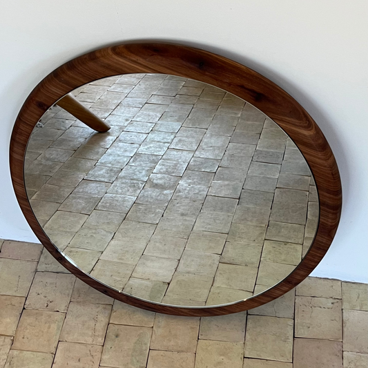 Udstillingsmodel - Spejl - Afrikansk Teaktræ - 60cm - novamøbler