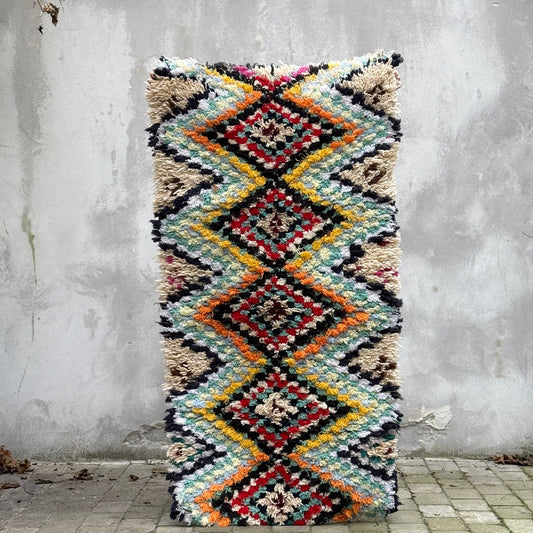 Marokkansk tæppe - Beni Ouarain - 170x88 cm - novamøbler