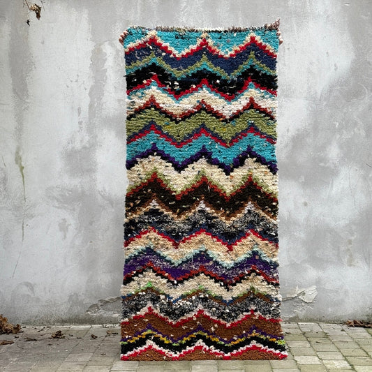 Marokkansk tæppe - Boucheroite - 184x86 cm - novamøbler