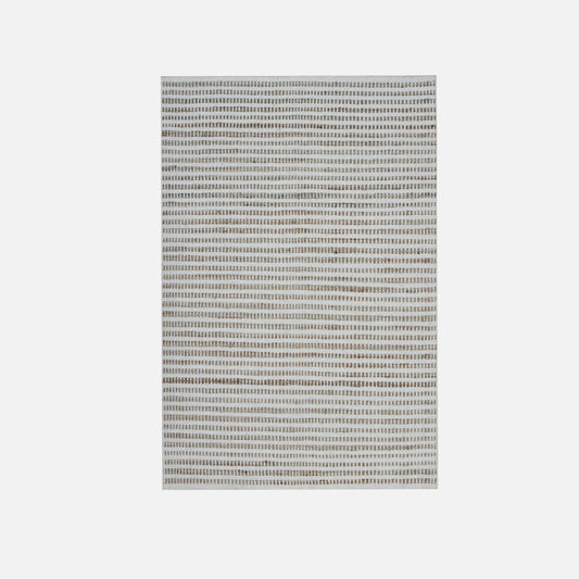 Sahara - Gulvtæppe - Woll & Jute - white og natur jute - novamøbler