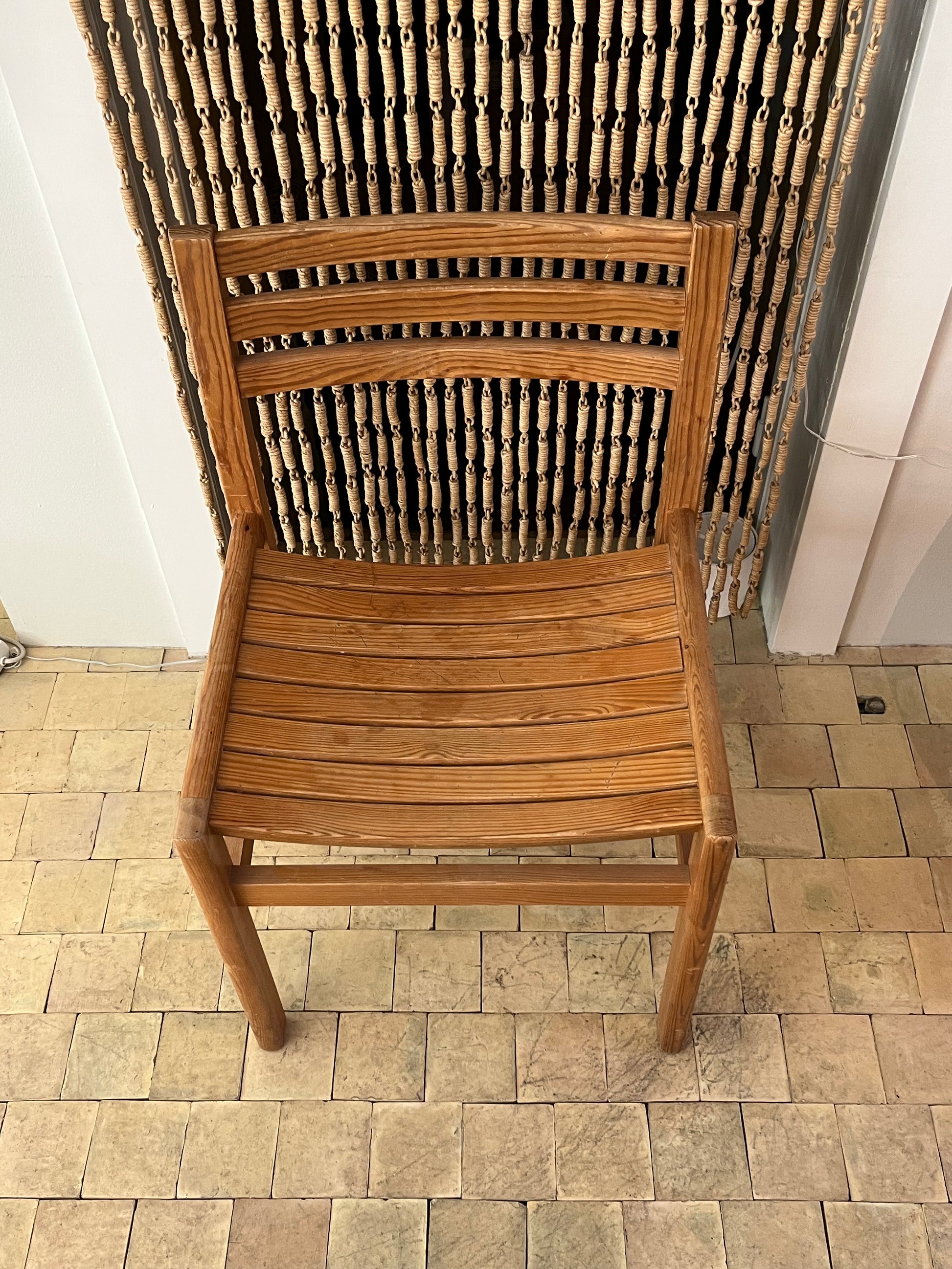 Udstillingsmodel - Vintage spisebordsstol - fyrretræ - novamøbler