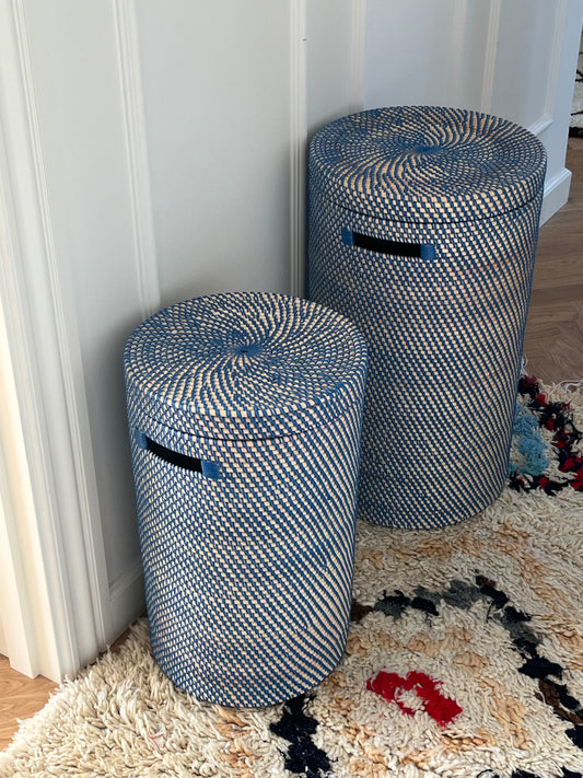 Bambuskurv - B001 - blå - novamøbler