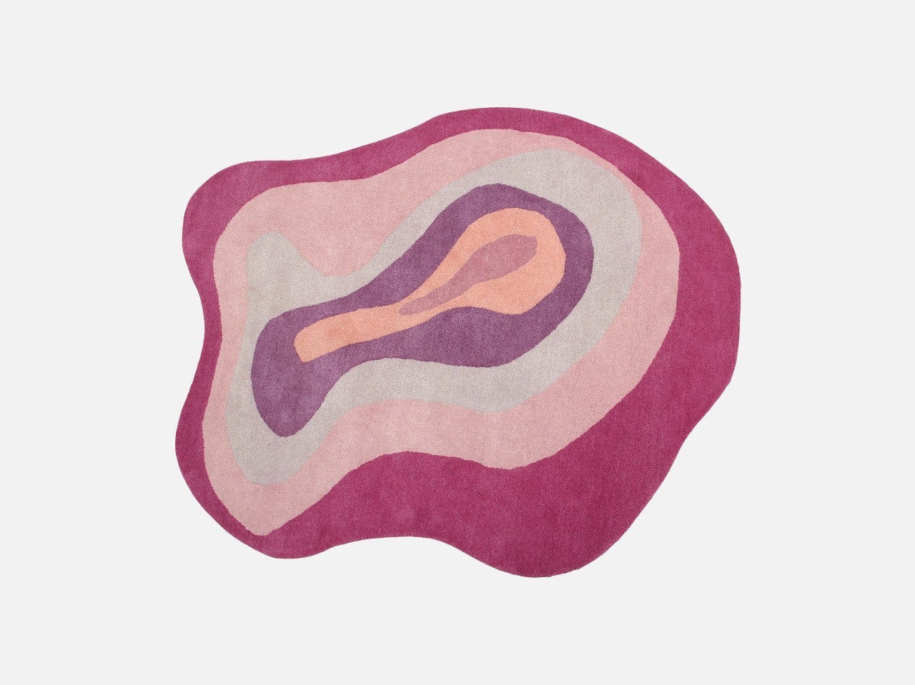 - Gulvtæppe - 100% Uld - Rose - novamøbler