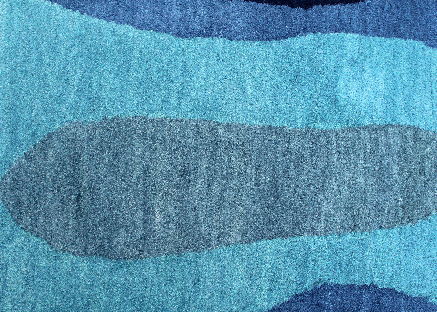 - Gulvtæppe - 100% Uld - Blue - novamøbler