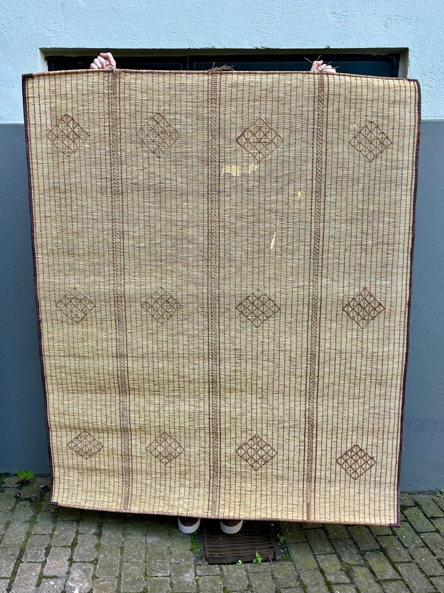 Tuareg Mat / vægdekoration – 154 x 187 cm - novamøbler