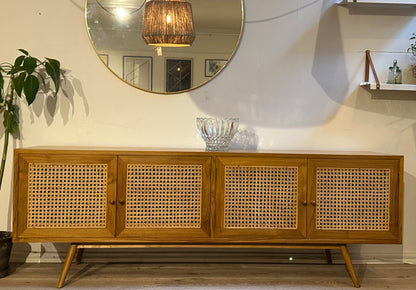 Udstillingsmodel - Skænk - Teaktræ/Rattan - By Sol - P018