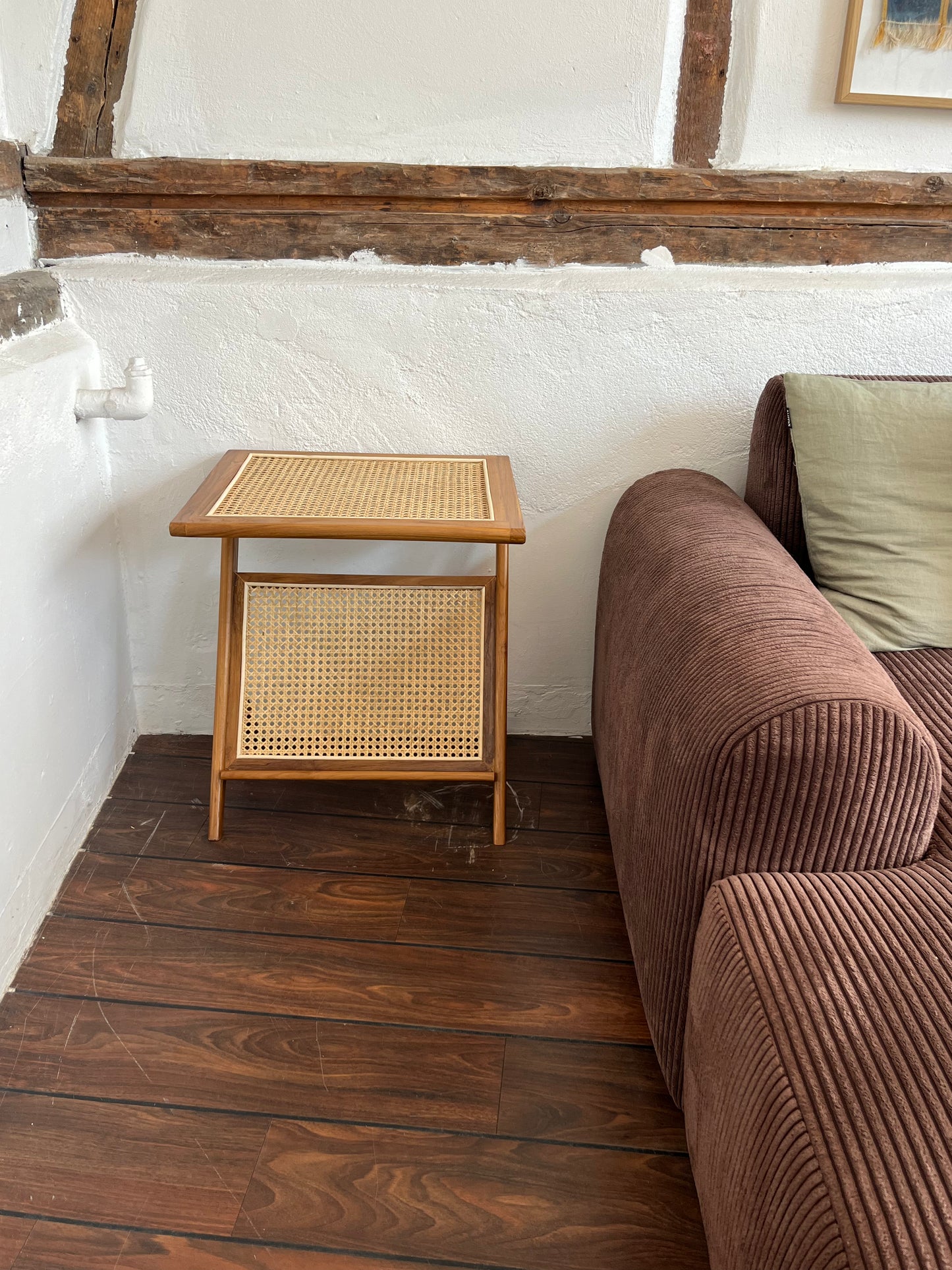 Tray Table/Side Table - Walnut - 45x45 cm