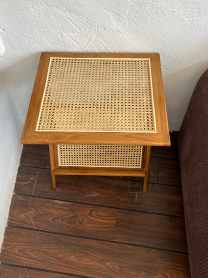 Tray Table/Side Table - Walnut - 45x45 cm
