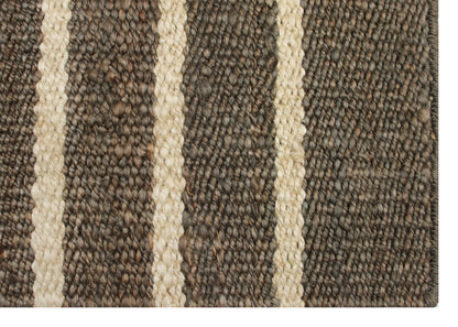 Dørmåtte - Jute - Medium Grey med striber - 45x80 cm - novamøbler