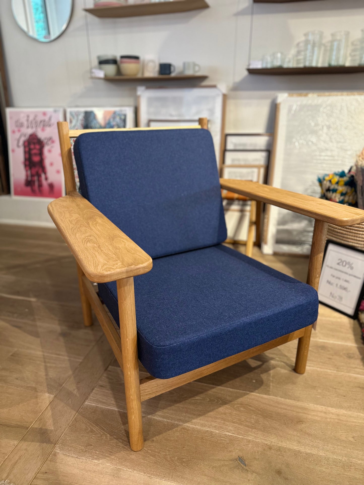 Udstillingsmodel - Lænestol - Naturolieret egetræ - H27 - By Sol - novamøbler