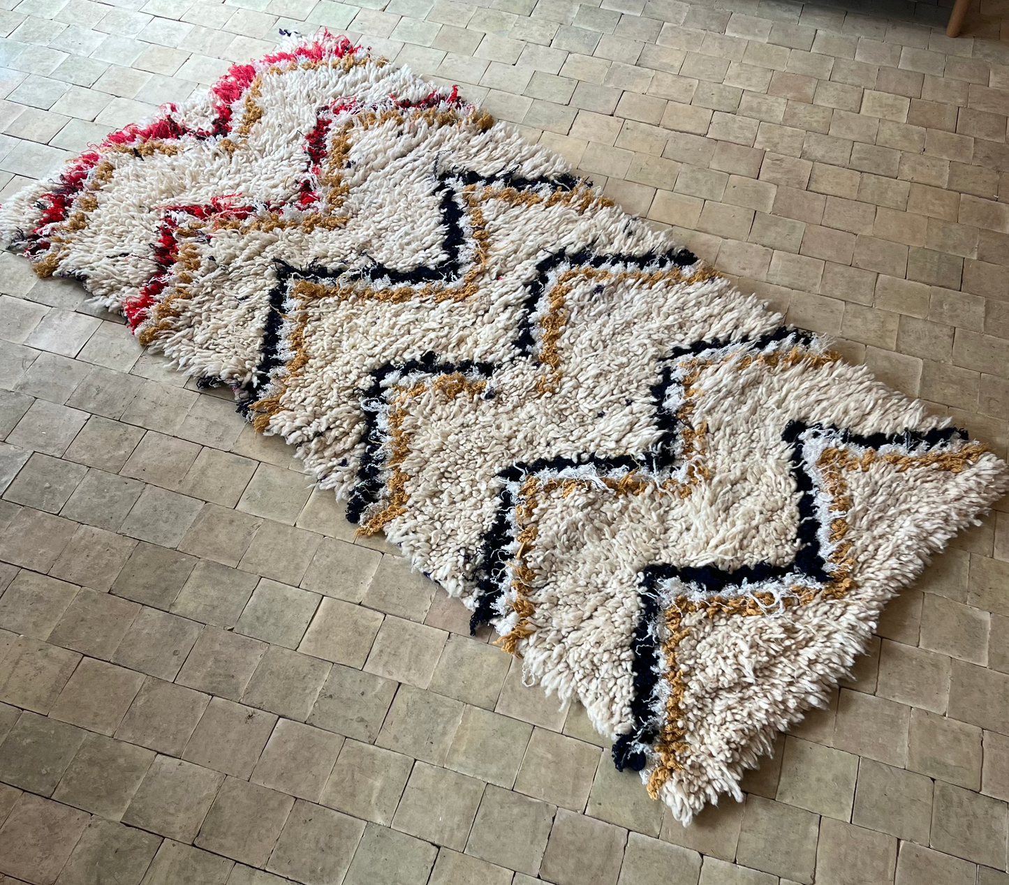 Marokkansk tæppe - Boucheroite - 171x82 cm - novamøbler