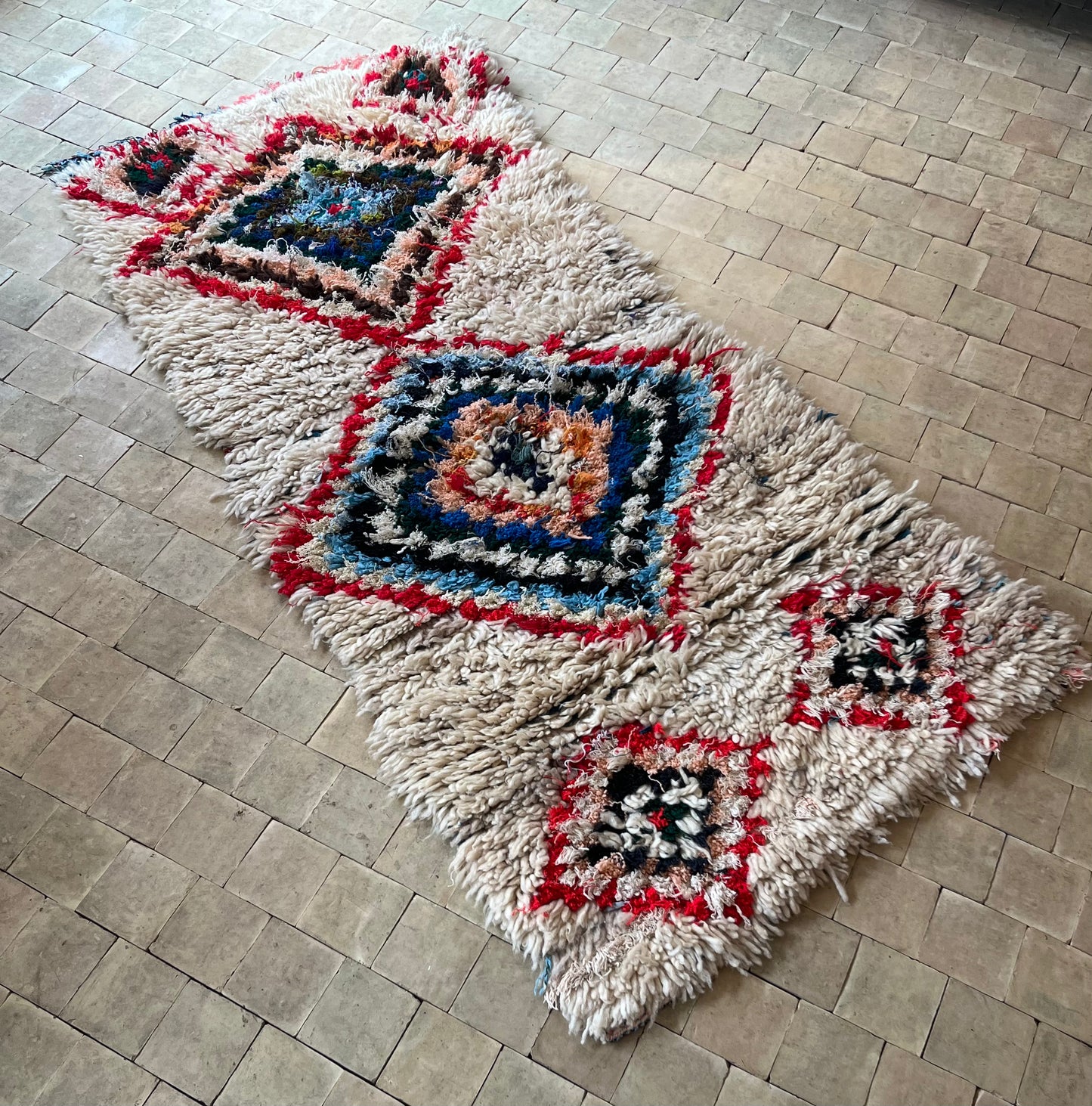 Marokkansk tæppe - Boucheroite - 167 x80 cm - novamøbler