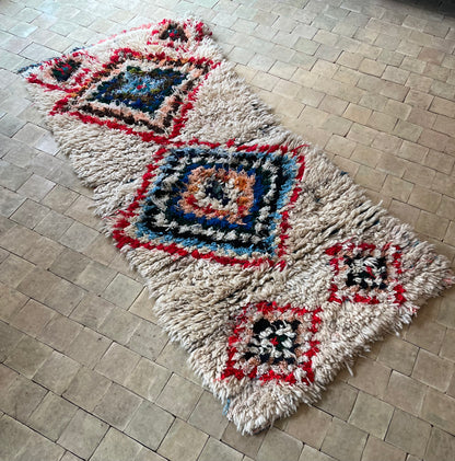 Marokkansk tæppe - Boucheroite - 167 x80 cm - novamøbler