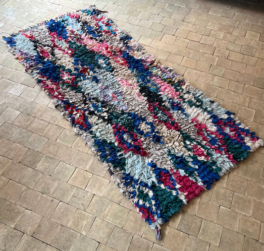 Marokkansk tæppe - Boucheroite - 180 x 83 cm - novamøbler