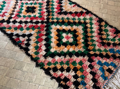 Marokkansk tæppe - Boucheroite - 181 x104 cm - novamøbler
