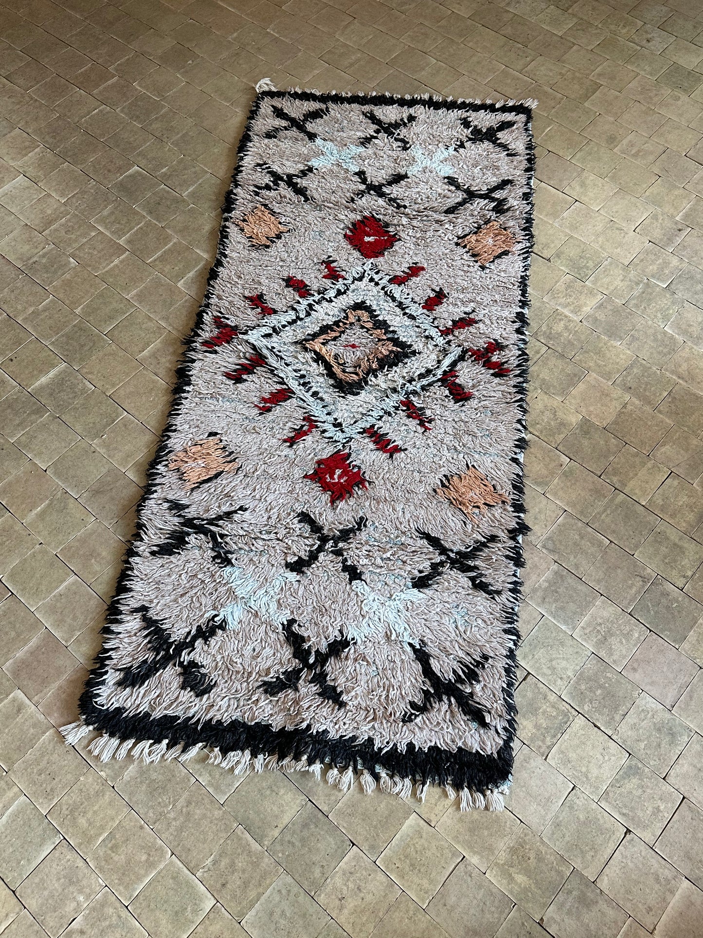 Marokkansk tæppe - Boucheroite - 172 x 73 cm