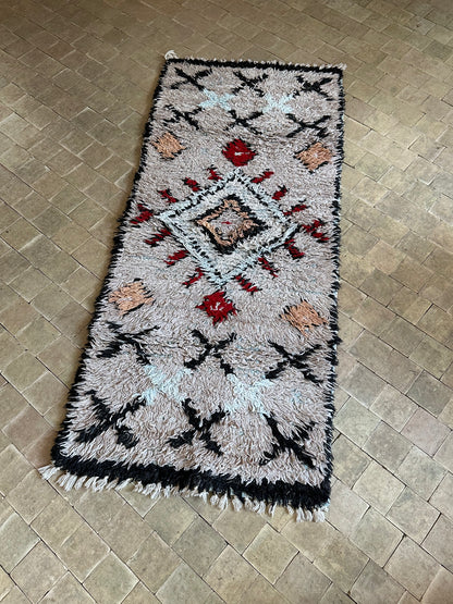 Marokkansk tæppe - Boucheroite - 172 x 73 cm