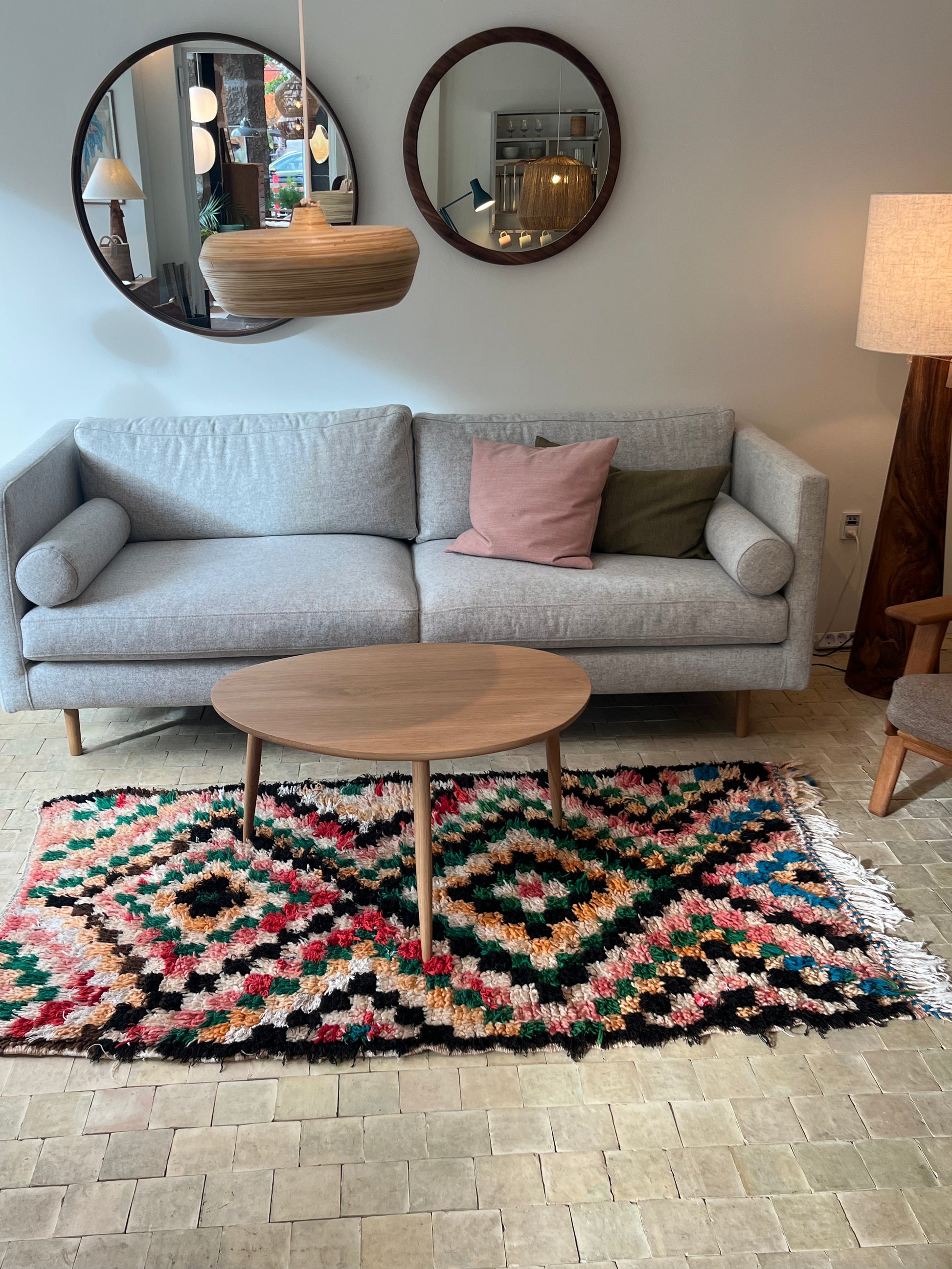 Marokkansk tæppe - Boucheroite - 181 x104 cm - novamøbler