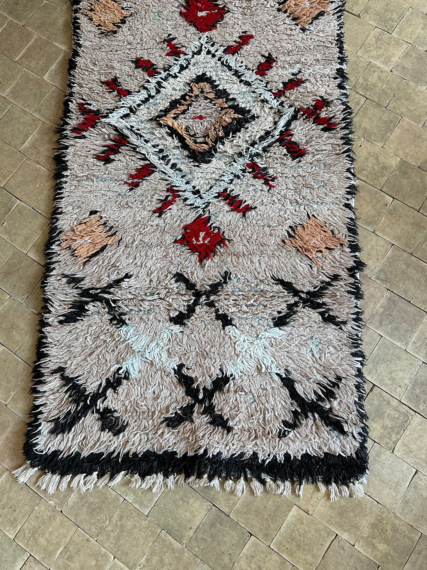 Marokkansk tæppe - Boucheroite - 172 x 73 cm