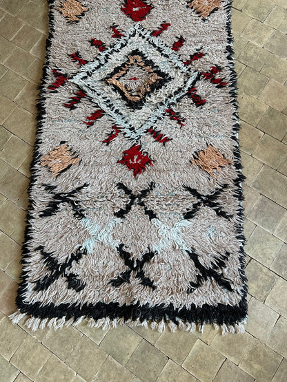 Marokkansk tæppe - Boucheroite - 172 x 73 cm