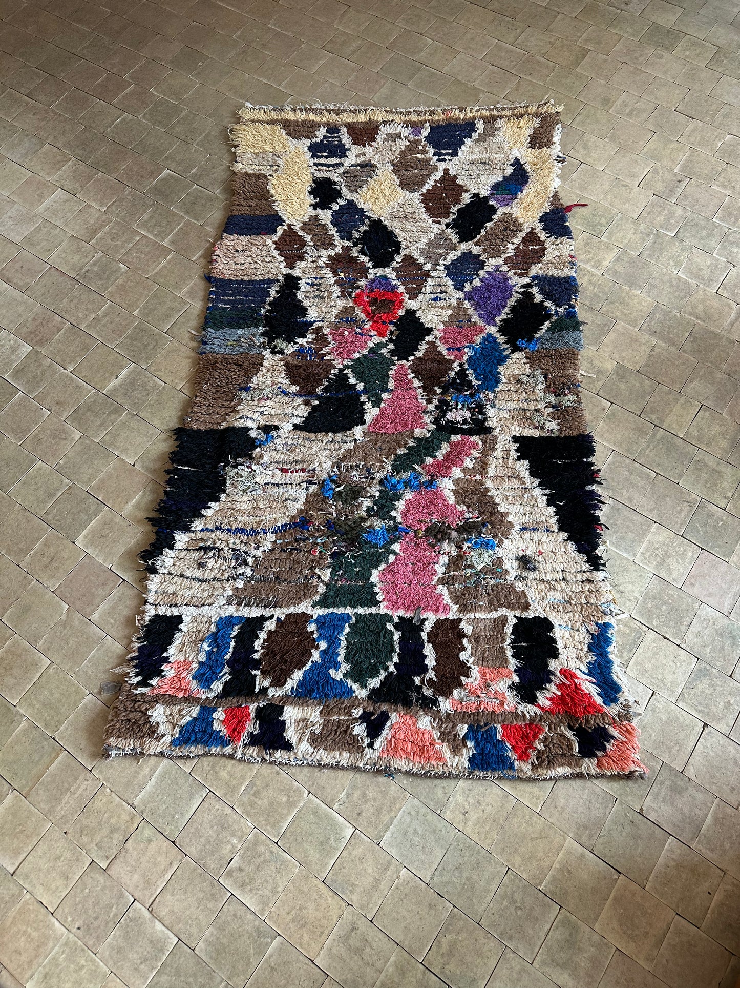 Moroccan rug - Boucheroite - 200 x 90 cm