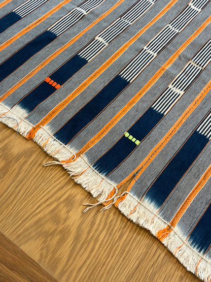 Afrikansk tekstil - Blå/orange - novamøbler
