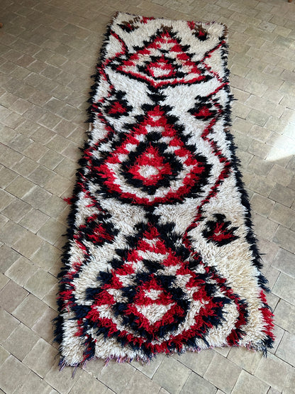 Moroccan rug - Boucheroite - 200 x 90 cm