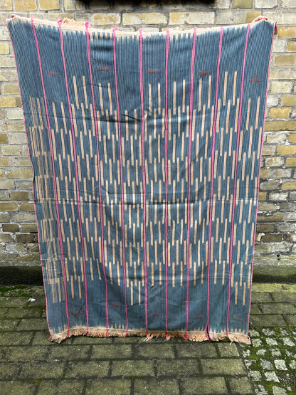 Afrikansk tekstil - Blå/lyserød - novamøbler