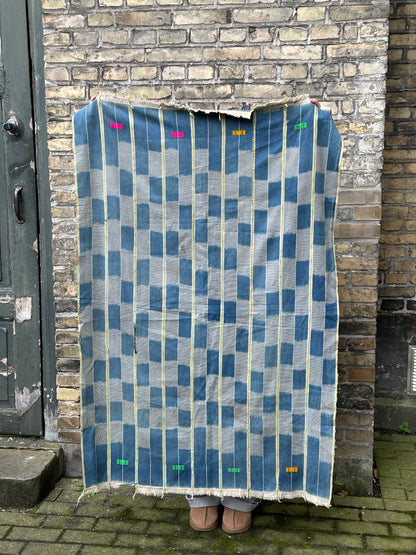 Afrikansk tekstil - Blå/grøn - novamøbler