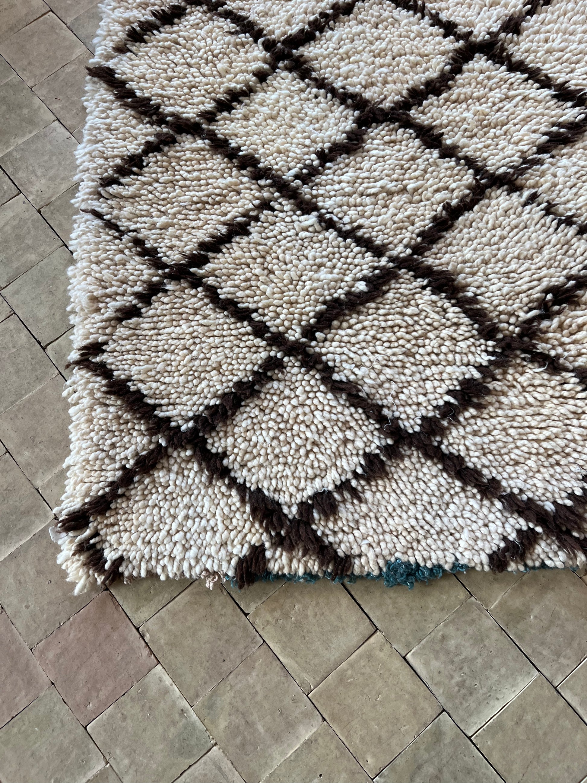 Marokkansk tæppe - Boucheroite - 172 x 88 cm - novamøbler