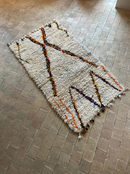 Marokkansk tæppe - Boucheroite - 164x 85 cm - novamøbler