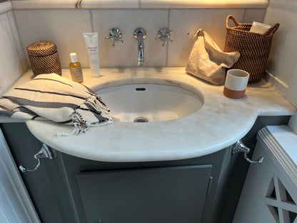 Bambuskurv med hank - B004 - Naturbrun