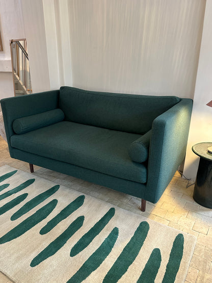 Udstillingsmodel - Sofa 01 - mørkegrøn - 2-personers - novamøbler