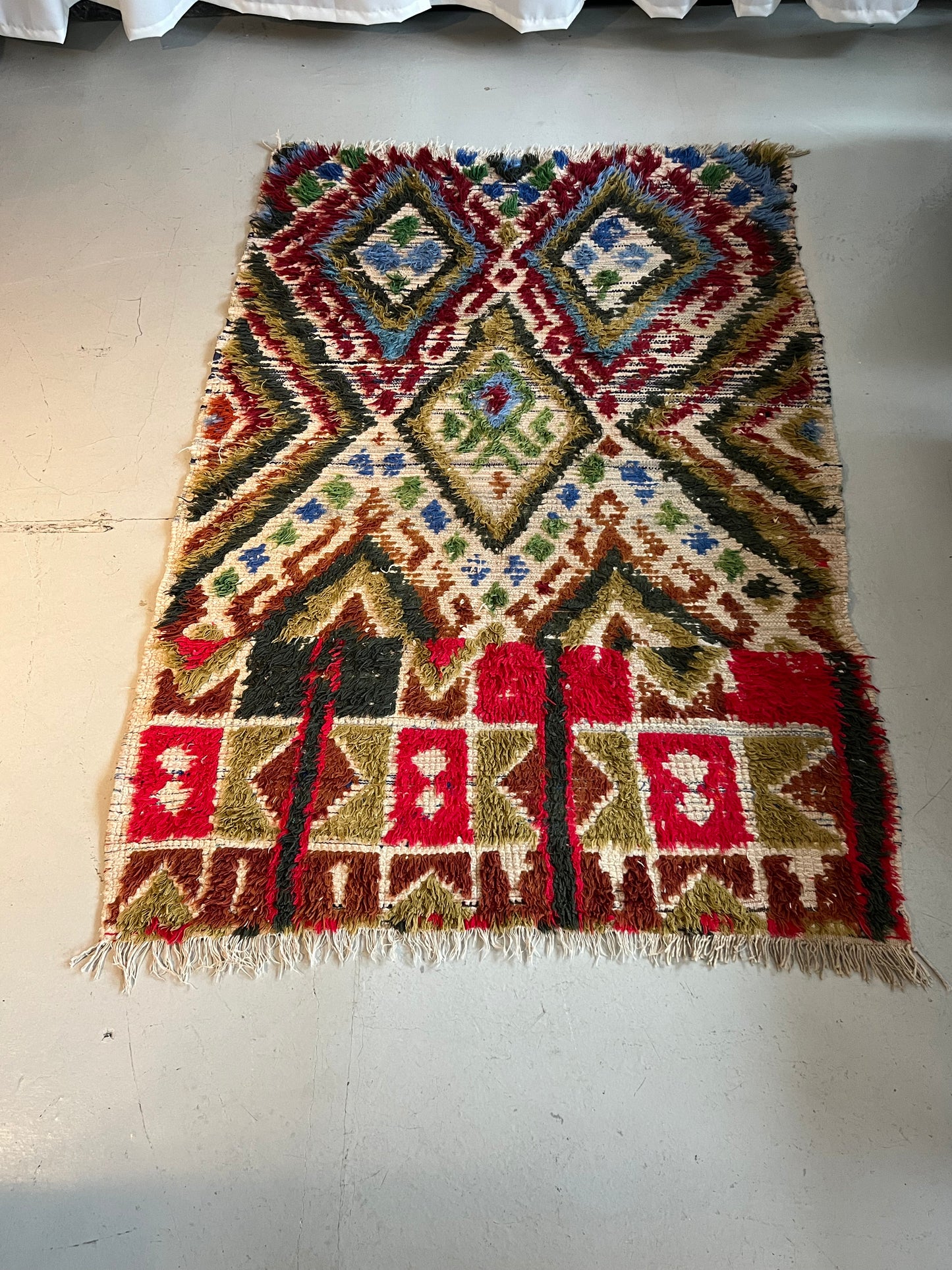 Marokkansk tæppe - Boucheroite - 111 x 72 cm