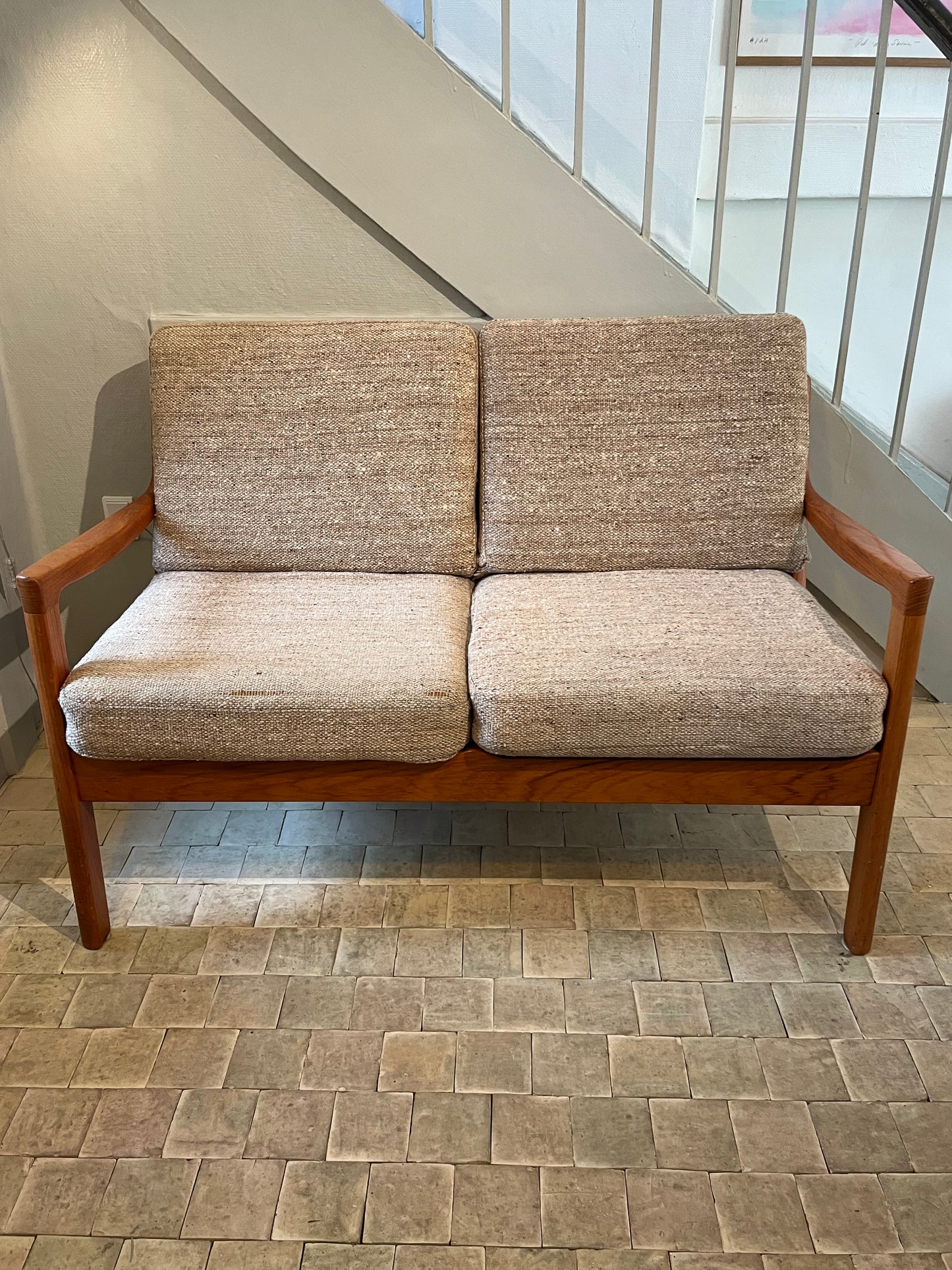 Udstillingsmodel - Mid-century moderne to-personers sofa – Ole Wanscher for France & Son