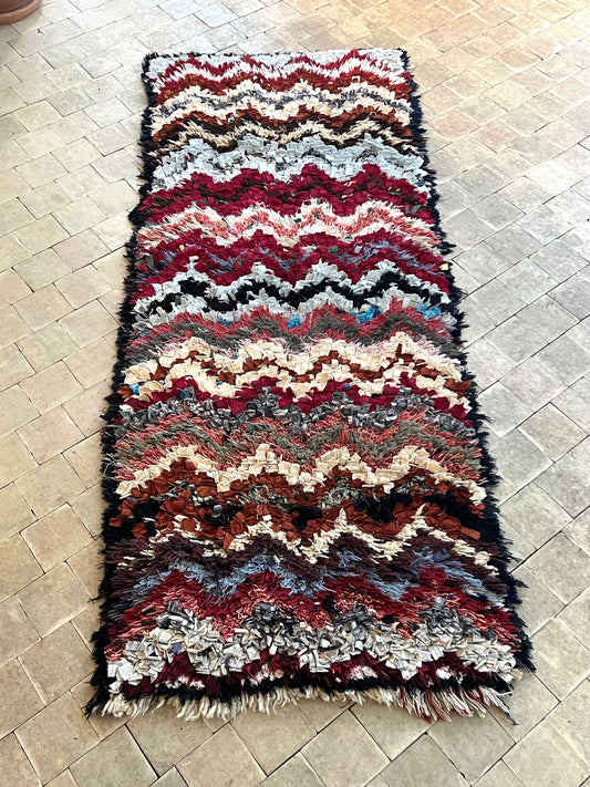 Marokkansk tæppe - Boucheroite - 177 x 70 cm - novamøbler