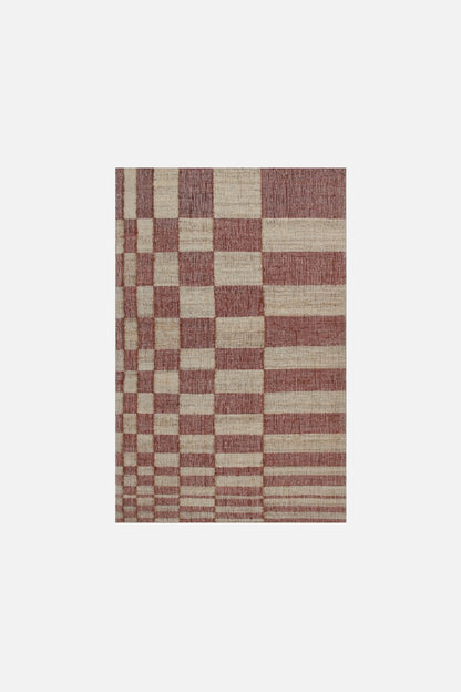 Willow - Gulvtæppe - Jute - Pink - novamøbler