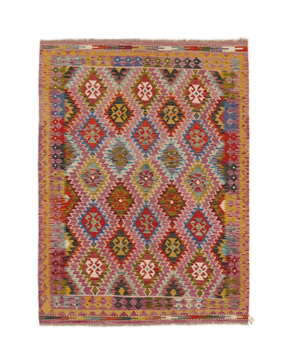 Kelimtæppe - Håndvævet Afghansk gulvtæppe - 199 x 147 cm - novamøbler