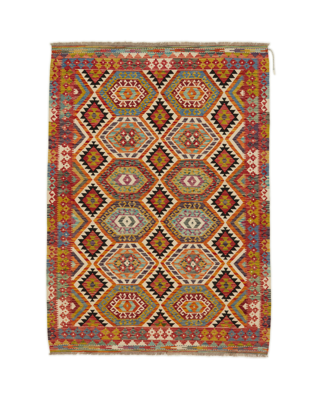 Kelimtæppe - Håndvævet Afghansk gulvtæppe - 237 x 171 cm - novamøbler
