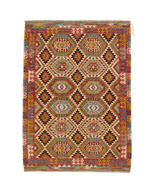 Kelimtæppe - Håndvævet Afghansk gulvtæppe - 237 x 171 cm