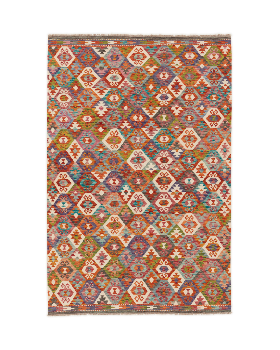 Kelimtæppe - Håndvævet Afghansk gulvtæppe - 296 x 205 cm - novamøbler