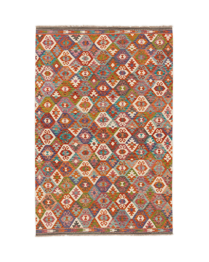 Kelimtæppe - Håndvævet Afghansk gulvtæppe - 296 x 205 cm - novamøbler