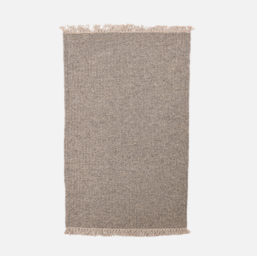 Regnbue - Gulvløber - 100% Uld - Medium Grey - novamøbler