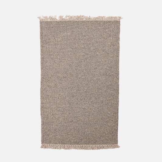 Regnbue - Gulvløber - 100% Uld - Medium Grey - novamøbler